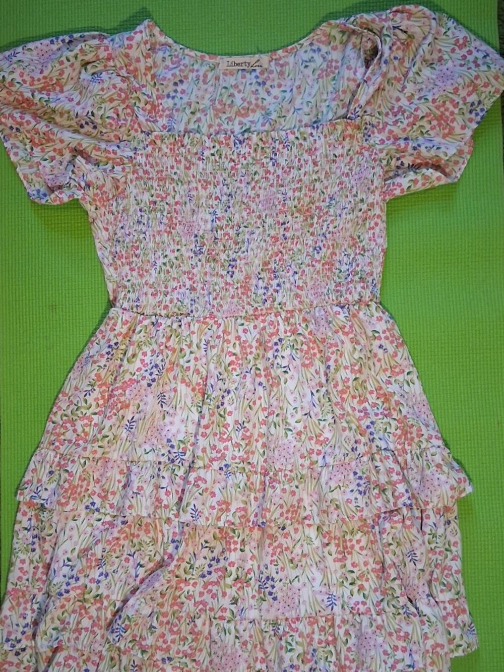 Liberty Love Floral Patterned Tiered Dress